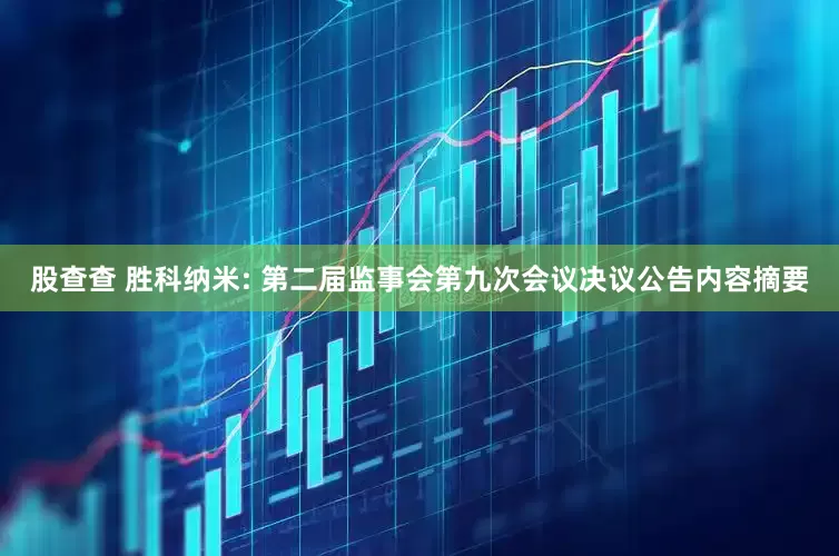 股查查 胜科纳米: 第二届监事会第九次会议决议公告内容摘要